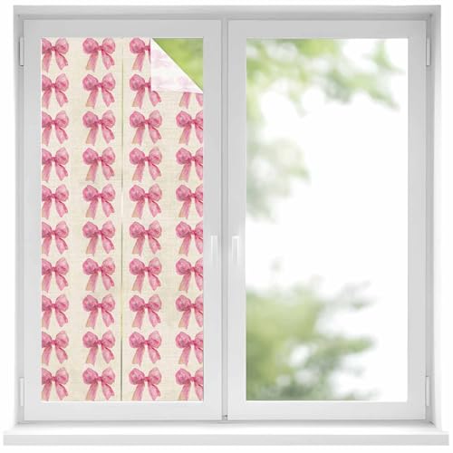 LBCASA Frosted Bowknot Window Film