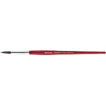 Escoda Aquario Series 1125 Artist Watercolor & Acrylic Short Handle Paint Brush, Petit Gris Natural Squirrel Hair, Round, Size 10