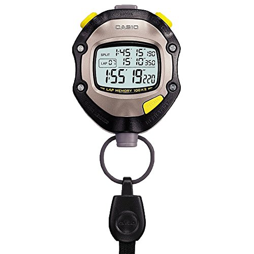 Casio Hs-70w Black Multi-function Digital Stopwatch Pile Comprise Battery Included