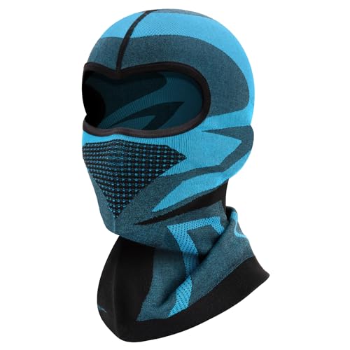 ENONEO Pasamontañas Moto Invierno Transpirable Balaclava Térmica Forro Polar Sotocasco Ciclismo a Prueba de Viento Braga Cuello Hombre y Mujere para Moto Esquí Escalada Bicicleta Caza Correr