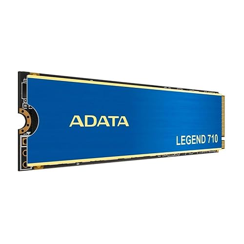 ADATA SSD Legend 710 M.2 512GB PCIe Gen3 x4 M.2 2280 Solid State Drive, Design for Creator Gaming, Read Speed up to 2,400 MB/s, 3D NAND, LDPC, AES 256-bit Encryption