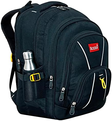 ROZEN 50 Ltrs, 47 cms School Bag Class 4-12 Large 5 partition Laptop Collage Office Travel Backpack Unisex, BLACK, BIG, Antique