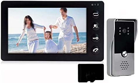 TREXD Wired Video Intercom Door Phone System 7 Inch 2 Monitors with Outdoor Doorbell Camera Support Motion Detection for Home Security (Color : 1 v 1 v 32G)