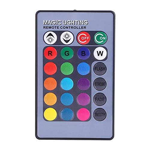 Marine Boat Yacht 10W 12V RGB LED Spotlight Rainproof Lamp Remote Control Ideal Atmosphere Marine Boat Yacht (Black Shell)