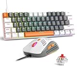 Rétroéclairage RVB glamour : ce clavier dispose de jusqu'à 19 modes de rétroéclairage prédéfinis, la souris de jeu filaire dispose de 6 types de rétroéclairage RVB, vous pouvez faire correspondre le changement libre de choix, avec une variété de niveaux de vitesse de rétroéclairage de luminosité et de flux, facile à utiliser, vous pouvez régler l'effet de rétroéclairage correspondant en fonction des occasions, des scénarios de travail ou des thèmes de jeu à tout moment