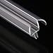 SUNNY SHOWER A309D5 3/8" Frameless Shower Door Sweep Bottom Seal Wipe Drip Rail, 28" Length