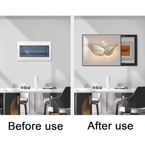 Solution de décoration intérieure et cache-panneau électrique mural 70 x 50 cm - 4