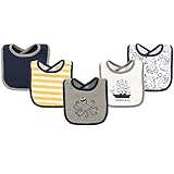 Hudson Baby Unisex Baby Cotton Bibs, Sea Captain, One Size