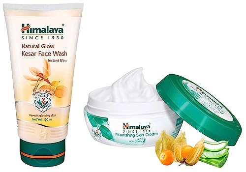 Image of Himalaya Nourishing Skin Cream, 200ml & Fairness Kesar Face Wash, 150ml