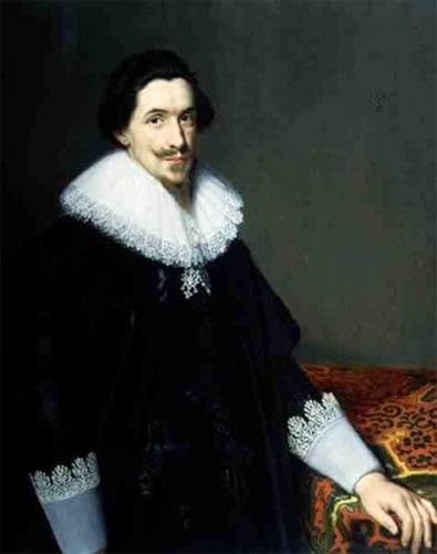 Cuadro abstracto Ritratto de Paulus Moreelse en lienzo de alta definición