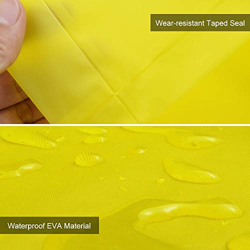 Festnight Impermeável EVA capa de chuva reutilizável acampamento ao ar livre viagem capa de chuva co