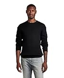 Gerader Saum, Rippbund G-STAR RAW Herren Swiss Army Woven Knitted Pullover, Schwarz (dk black D22812-C560-6484), S