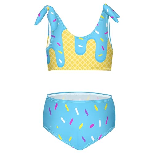 Image of Girls Tankini Swimsuit Bathing Suit Two Piece Bikini Summer Beach Swimwear with Adjustable Strap 3-12 Years
