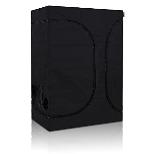 TopoGrow 2-in-1 Indoor Grow Tent 48"x36"x72" 600D High-Reflective W/2-Tiered for Lodge Propagation and Flower Plant Growing