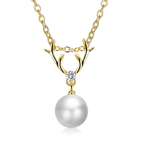 Preisvergleich Produktbild Good dress Geometrische Perle Weibliche Romantische Kupfer Kabel Kette Anhänger Halskette Modetrend Halskette Halskette Schmuck Wild Schmuck, Weißes Gold