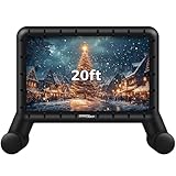 SPORTSWIN 20FT Inflatable Outdoor Movie Screen, Blow up Projector Screen Outdoor with air Blower, Movie Screens for Backyard with one Piece Design, Front & Rear Projection, Easy Set up