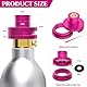 Aissom Geteilter CO2 Quick-Adapter,Schnelladapter für CO2 Soda kompatibel mit Duo/Terra/Art/E-Duo/Crystal 3.0/Gaia Sprudelwasserbereiter,Adapter fur Sodastream Trapezgewinde TR21-4(F-QC3.0)