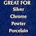 Wright's Silver Cleaner and Polish Cream, 8 Ounce, Gently Clean and Remove Tarnish for Jewelry, Pewter, and Sliver Without Scratching, Ammonia Free