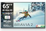 Sony 164 cm (65 inches) BRAVIA 2 4K Ultra HD Smart LED Google TV K-65S25B (Black)-3 Years Warranty for Limited Period
