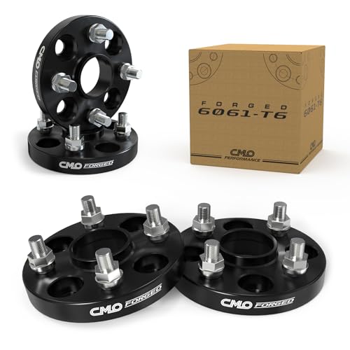 Customadeonly 2pc 1.5" (38mm) 4x100 Hubcentric Wheel Spacers - 54.1mm Bore - M12x1.5 Studs - Forged Aluminum - Fits Miata Corolla MR2 Rio - Measure Fender Gap