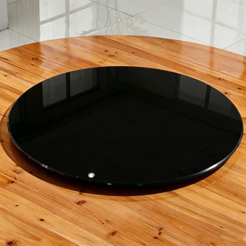 Plateau de table rond en verre pour protéger les meubles des rayures