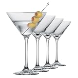 SCHOTT ZWIESEL Copas de Martini Bar Special (set de 4), copas de Martini clásicas, copas de cristal Tritan aptas para lavavajillas, fabricadas en Alemania (art. nº. 123658)