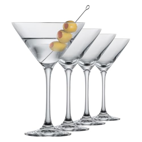 SCHOTT ZWIESEL Martiniglas Bar Special (4er-Set), klassische Martini Gläser, spülmaschinenfeste Tritan-Kristallgläser, Made in Germany (Art.-Nr. 123658), Klar, Kristall