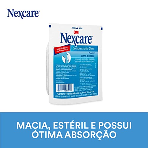 3M, Nexcare, Gaze Estéril - 10 Unidades, Branca