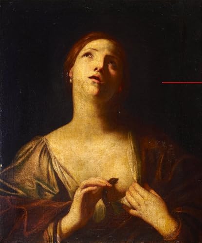 Peinture Cléopâtre Guido Cagnacci Tableau Abstrait Toile 60x90