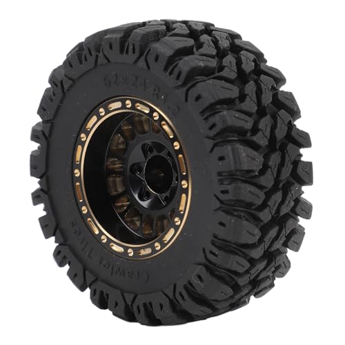 Conjunto de Pneus de Borracha Com Aro de Latão de Roda RC 1 18 1 24 Modelos Aumenta a Estabilidade p