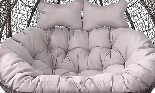 Hängstol för utomhusbruk 150 x 110 cm (59 x 43 tum) – vattentät ersättningskudde för 2-sits gungstol – bekväm och trädgårdstillbehör