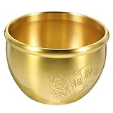 Chinesische schatzschale – sie können einen balsam in diese -dekoration geben, um einen besseren geruch zu erzielen. die glatte oberfläche ist praktisch und leicht zu reinigen. kupferne glücksschale