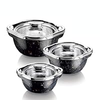 Geïsoleerde Roestvrij staal Hete Pot Casserole Handi 1500 ML, Roestvrij staal Serveerpot Handi