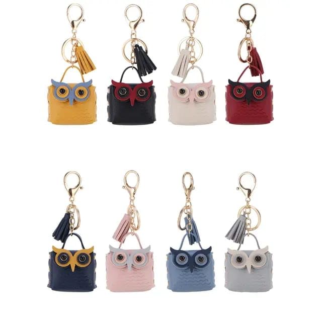 tera 13 Owl Eye Mini Small Handbag Keychain/Keyring Bag Earphone Storage Mini Lovely Coin Purse Wallet Keychain Cute Coin Purse Key Rings Keychain 1pcs-picture-14