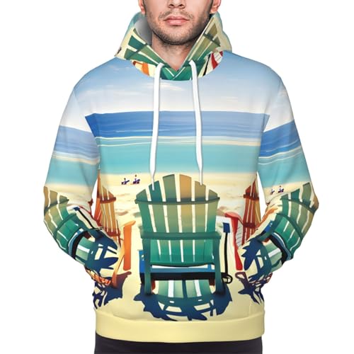 Sweat à capuche imprimé polyester avec poche kangourou EdWal - 3