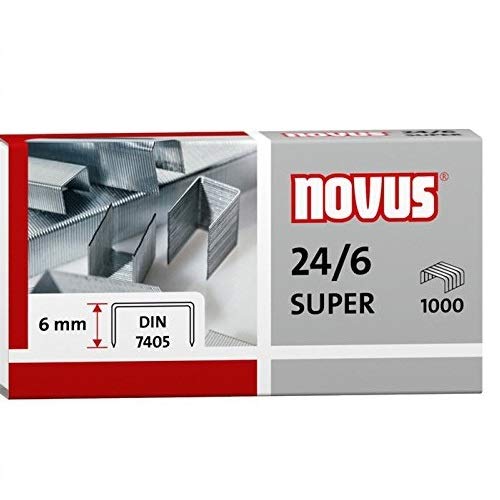 Preisvergleich Produktbild Heftklammern Nr. 24 / 6 DIN Super - Stahldraht