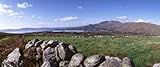 Posterazzi UK Ireland Beara Peninsula Rocks in front of Caha Mountains Poster Print, (30 x 13)