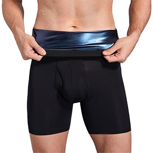 MAOAEAD Short de sudation pour homme - Taille haute - Pour le fitness, la course à pied, le sport (4XL) Cover