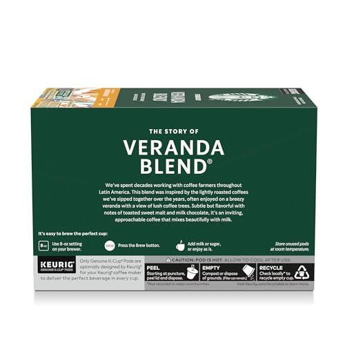 Starbucks K-Cup Coffee Pods, Veranda Blend Blonde Roast, 40 Count - image 9