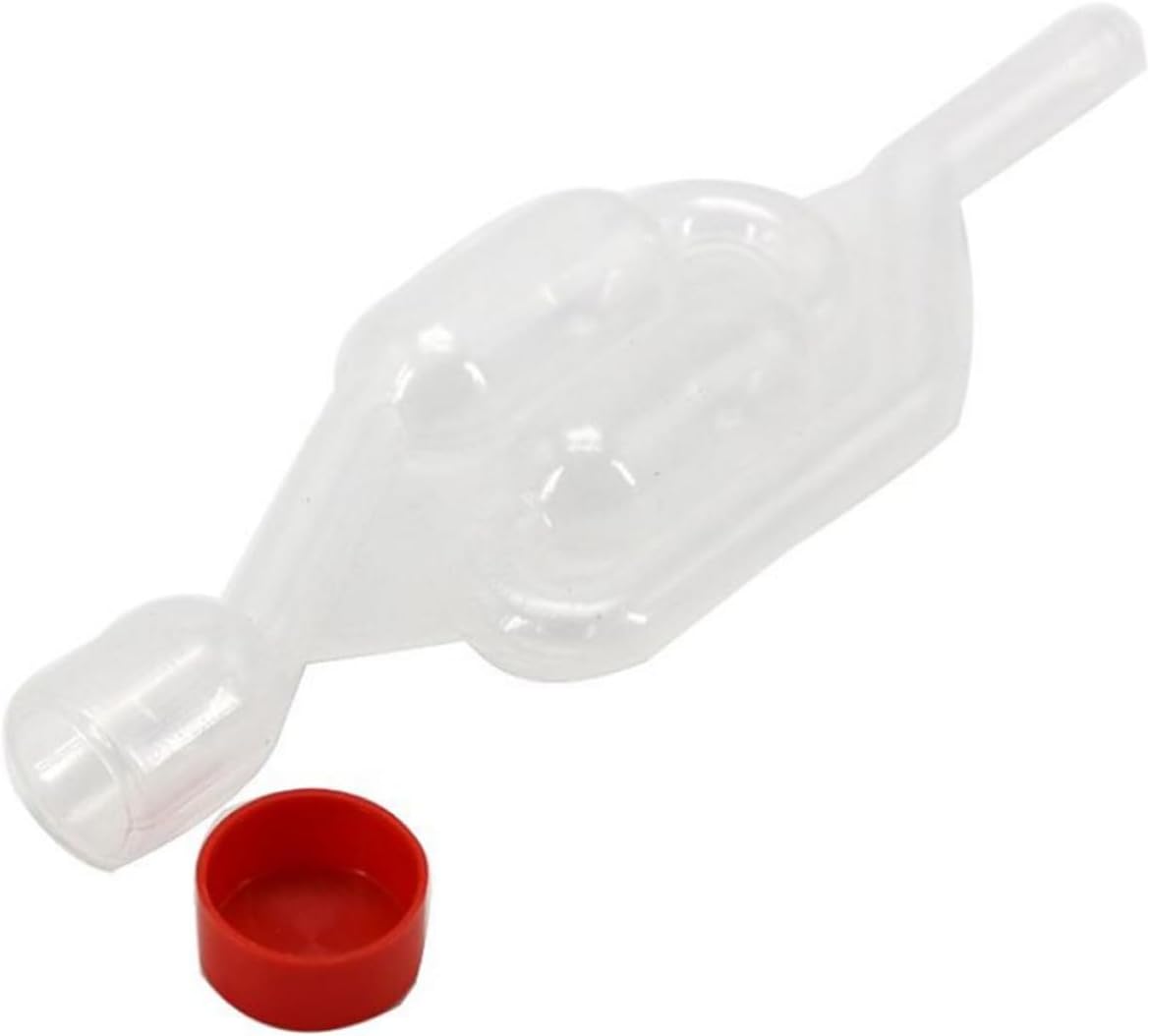 KICHOUSE 2pcs Plastic Wine for Brewing with Wine Exhaust Valve Water Seal Use for Homebrewing