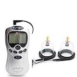 Elektro Nippelsauger Extra Stark Nipple Sucker Pump Shock Brustvergrößerung Massagegerät 8 Modi 15 Intensitätsstufen SM E-Stim Sexspielzeug Frauen Männer Paare Automatische Vakuum Silikon Brustpumpe