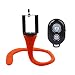 Produktbild YIFAFA Flexibler Selfie-Stick Einbeinstativ Tragbar Verstellbare Kamera Ständer mit kabelloser Fernbedienung und Universal-Clip, kompatibel mit iPhone, Android Handy und GoPro