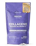 ORACOLL Collagene e Acido Ialuronico 2500mg [210 CPR] - Collagene Idrolizzato, Integratore Capelli e Pelle | Q10, Vitamina C, Biotina, Zinco - Collinstant LMW