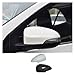 Car Black Or White Side Mirror Cover Compatible For Toyota Prius C Aqua Axio 2012-2018 Rearview Mirror Housing Automotive Accessories(White Left)
