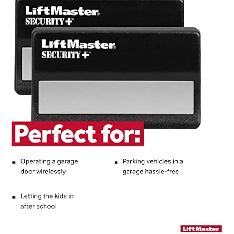 LiftMaster 971LM Security+ 1-Button Garage Door Opener Remote Control with Visor Clip - Pack of 2