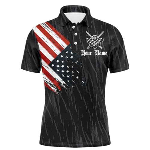 Personalized Eagle Billiard Shirt American Billiard Jersey for Men Women Polo & 1/4 Zip Shirt Team2