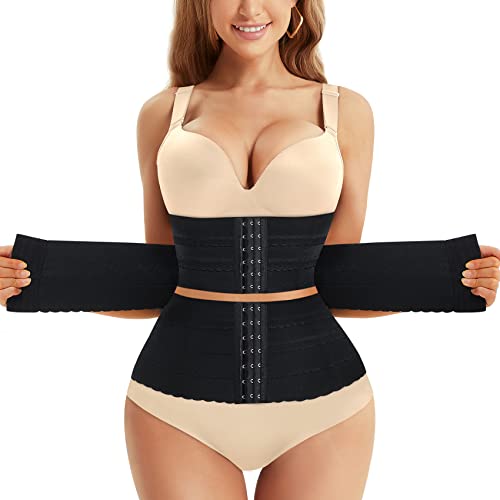 Likeonce Segmented Waist Trainer For Women Waist Cincher Shapewear Tummy Control Girdle Corset Shapewear Body Shaper Black #TOP4