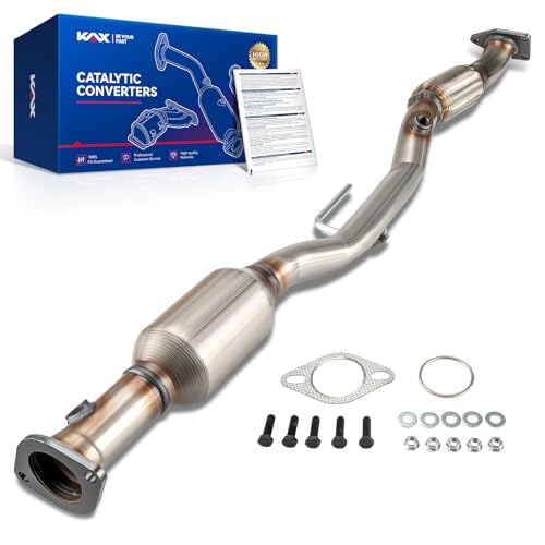 KAX 1PC Rear High FLow Direct-Fit Catalytic Converter Kit Compatible with Nissan 2007-2018 Altima 2.5L Stainless Steel Catalyst Convertor OE 54782, 643090, 40919,20010JA00A,EPA Compliant