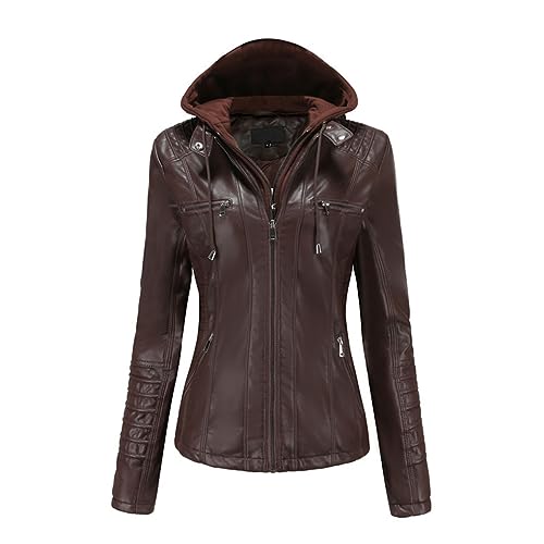 Veste en cuir femme automne hiver pour un look motard citadin