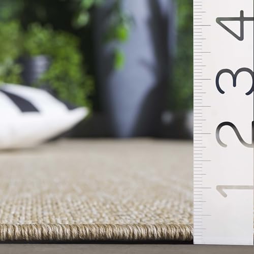 Safavieh tapete lavable para exterior 2'2" x 8' beige miniatura 5
